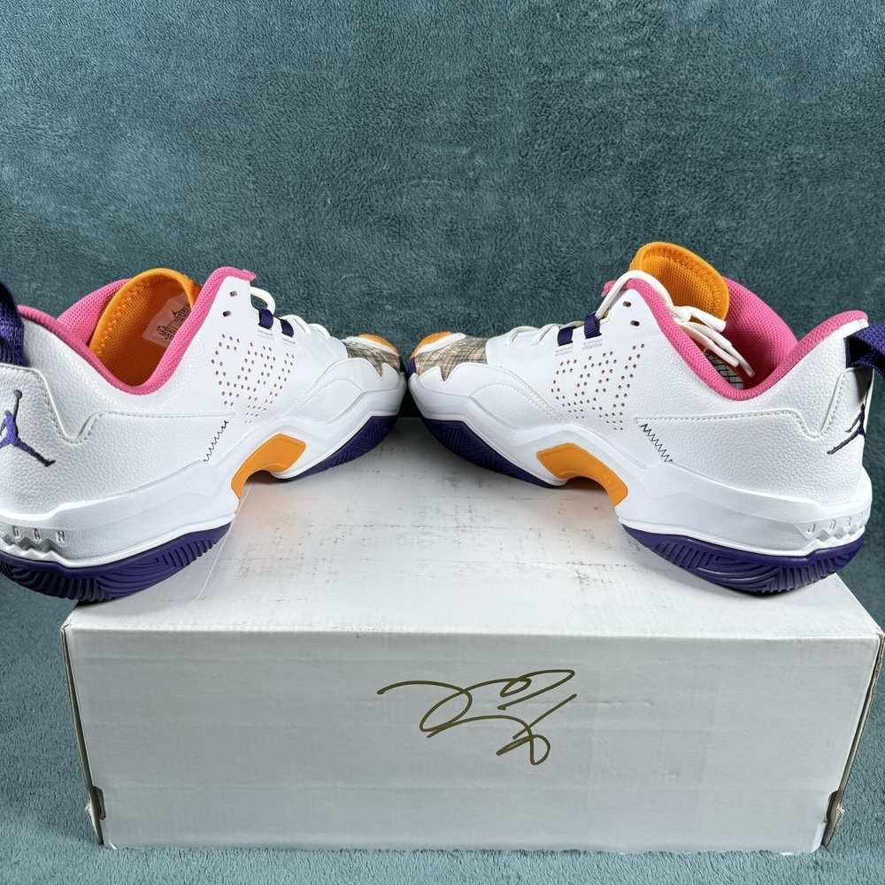 Jordan One Take 4 White/Purple/Gold Basketball Shoes Men's Size 11.5 DO7193-100‎ - Picture 6 of 8